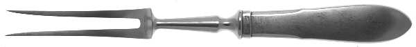Mitra (Stainless) Small Steak Carving Fork with Stainless Prongs
