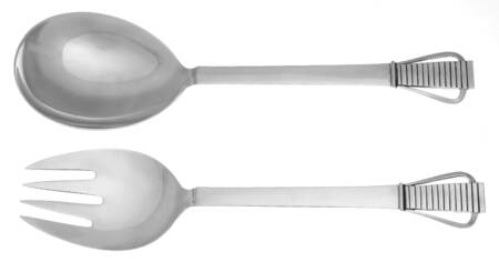 Parallel (Sterling, 1931) Large Solid Serving Set by Georg Jensen (Denmark)