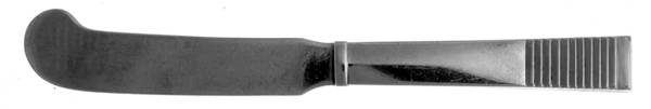 Parallel (Sterling, 1931) Hollow Handle Paddle Butter Spreader (Solid) by Georg Jensen (Denmark)