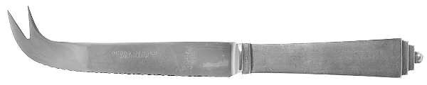 Pyramid (Sterling, 1927) Cheese/Bar Knife Hollow Handle 2 Prong