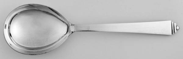 Pyramid (Silverplate) Small Solid Serving Spoon
