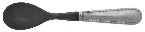Rope (Sterling) Relish Spoon with Horn Bowl