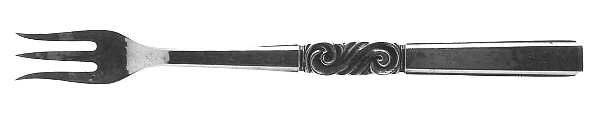 Scroll (Sterling, 1927) Oyster Fork
