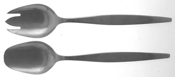 Focus (Stainless) (2 Pc) Solid Salad Set