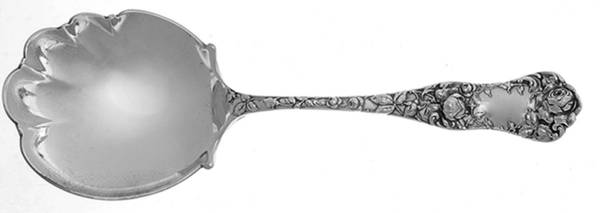 American Beauty (Sterling, 1896) Oversize Solid Salad Serving Spoon