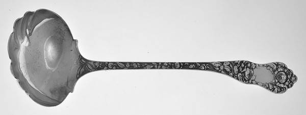 American Beauty (Sterling, 1896) Large Solid Soup Ladle
