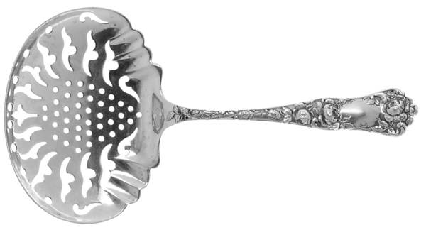 American Beauty (Sterling, 1896) Solid Bon Bon Spoon with Pierced Bowl