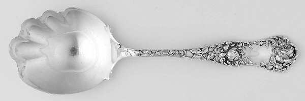 American Beauty (Sterling, 1896) Solid Salad Serving Spoon