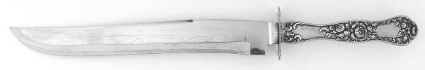 American Beauty (Sterling, 1896) Large Stainless Blade Roast Carving Knife