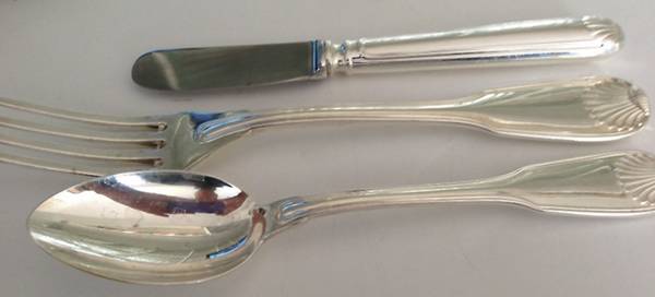 Fiddle Thread &amp; Shell (Sterling) by Georgian House