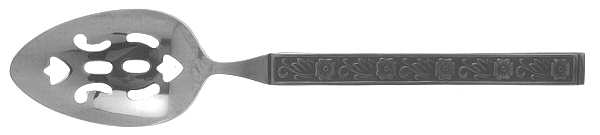 Night Blossom (Stainless) Pierced Tablespoon (Serving Spoon) by Gold Standard (Japan)