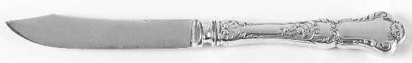 Baronial-Old (Sterling, 1898, No Monograms) Individual Fruit Knife with Silverplate Blade by Gorham Silver