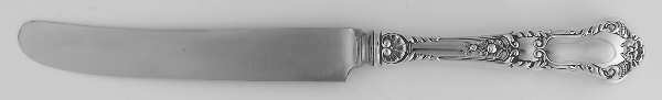 Baronial-Old (Sterling, 1898, No Monograms) New French Hollow Knife with Bolster by Gorham Silver