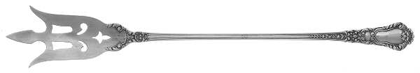 Baronial-Old (Sterling, 1898, No Monograms) Large Lettuce Serving Fork by Gorham Silver