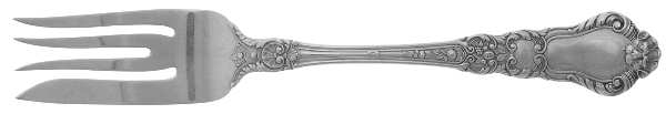 Baronial-Old (Sterling, 1898, No Monograms) Individual Salad Fork by Gorham Silver