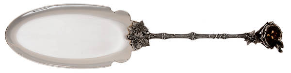 Birds Nest (Sterling, 1865) Solid Pudding Serving Knife