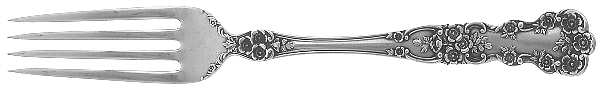 Buttercup (Sterling, Lion-Anchor-G, 1899, No Monos) Solid Youth Tea Fork by Gorham Silver