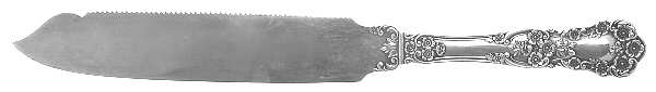 Buttercup (Sterling, Lion-Anchor-G, 1899, No Monos) Cake Saw Solid Piece