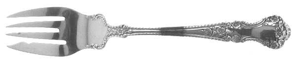 Cambridge (Sterling, 1899) Large Individual Solid Fish/Salad Fork