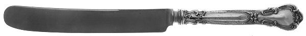 Chantilly (Sterling, 1895, Lion-Anchor-G, No Mono) Old French Hollow Knife with Bolster