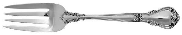 Chantilly (Sterling, 1895, Lion-Anchor-G, No Mono) Solid Serving Fork