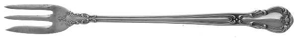 Chantilly (Sterling, 1895, Lion-Anchor-G, No Mono) Cocktail/Seafood Fork