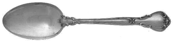 Chantilly (Sterling, 1895, Lion-Anchor-G, No Mono) Dessert/Oval Soup Spoon