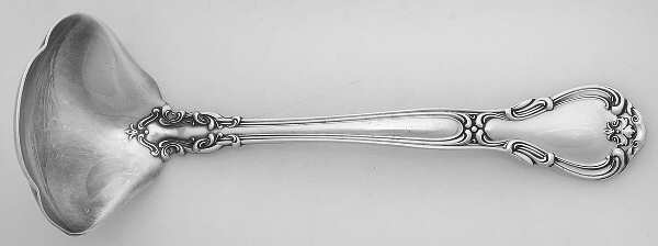 Chantilly (Sterling, 1895, Lion-Anchor-G, No Mono) Solid Gravy Ladle