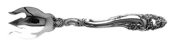 Decor (Sterling, 1953, No Monograms) Ice Cream Fork HC