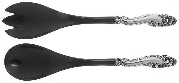Decor (Sterling, 1953, No Monograms) Plastic Bowl 2-Piece Salad Set