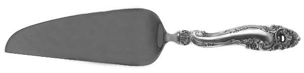 Decor (Sterling, 1953, No Monograms) Pie & Cake Server with Stainless Blade