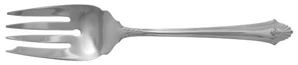 Edgemont (Sterling, 1987) Medium Solid Cold Meat Serving Fork