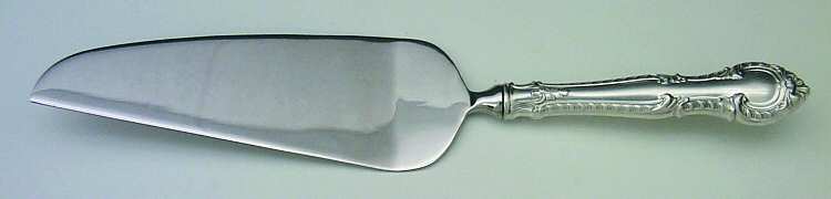 English Gadroon (Sterling, 1939, No Monos) Pie & Cake Server with Stainless Blade
