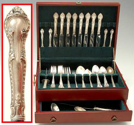 English Gadroon (Sterling, 1939, No Monos) 68 Piece Set