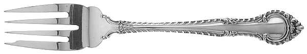 English Gadroon (Sterling, 1939, No Monos) Salad Fork (Place Size)
