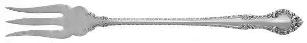 English Gadroon (Sterling, 1939, No Monos) Short Handle Pickle/Olive Fork