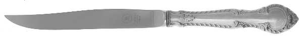 English Gadroon (Sterling, 1939, No Monos) Individual Steak Knife Hollow Handle