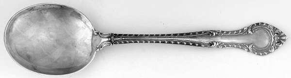 English Gadroon (Sterling, 1939, No Monos) Round Bowl Soup Spoon (Bouillon)