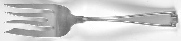 Etruscan (Sterling, 1913) Small Solid Cold Meat Serving Fork