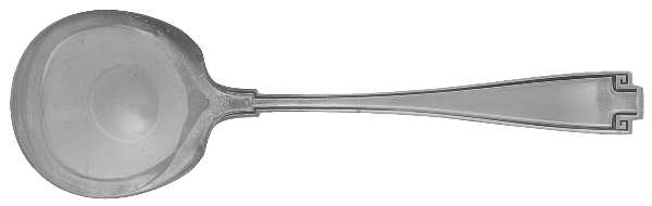 Etruscan (Sterling, 1913) Round Bowl Soup Spoon (Bouillon)