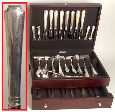 Fairfax (Sterling, 1910, No Monograms) 66 Piece Set