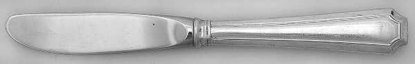 Fairfax (Sterling, 1910, No Monograms) Modern Hollow Butter Spreader (Stainless)