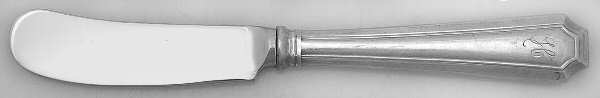 Fairfax (Sterling, 1910, No Monograms) Butter Spreader Hollow Hdl-Paddle/Stainless Blade