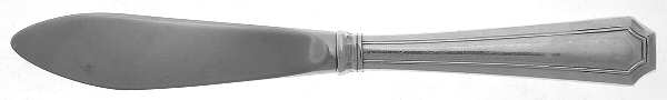 Fairfax (Sterling, 1910, No Monograms) Hollow Handle Master Butter Knife