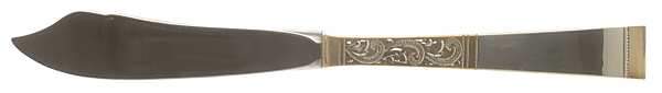 Golden Scroll (Sterling, 1977) Hollow Handle Master Butter Knife