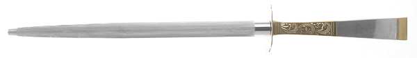 Golden Scroll (Sterling, 1977) Small Steel Rod Sharpener Knife