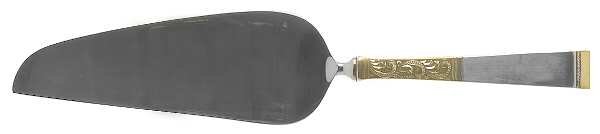 Golden Scroll (Sterling, 1977) Pie & Cake Server with Stainless Blade