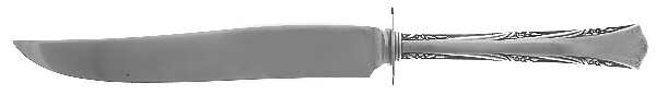 Greenbrier (Sterling, 1938, No Monos) Small Steak Carving Knife with Stainless Blade