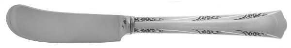 Greenbrier (Sterling, 1938, No Monos) Butter Spreader Hollow Hdl-Paddle/Stainless Blade