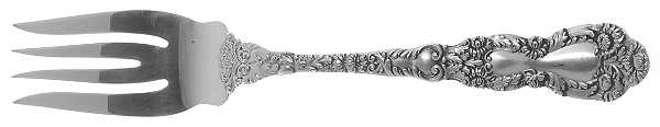 Imperial Chrysanthemum (Sterling, 1894, No Monos) Small Individual Solid Fish/Salad Fork